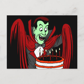 Halloween Geburtstagsgrüße Postkarte