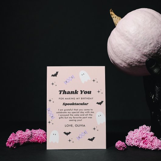 Halloween Geburtstagskarte Dankeskarte