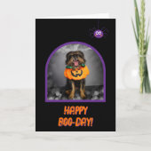 Halloween Geburtstagskarte Karte (Vorderseite)