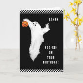 Halloween-Geburtstagskarte Karte (Gelbe Blume)