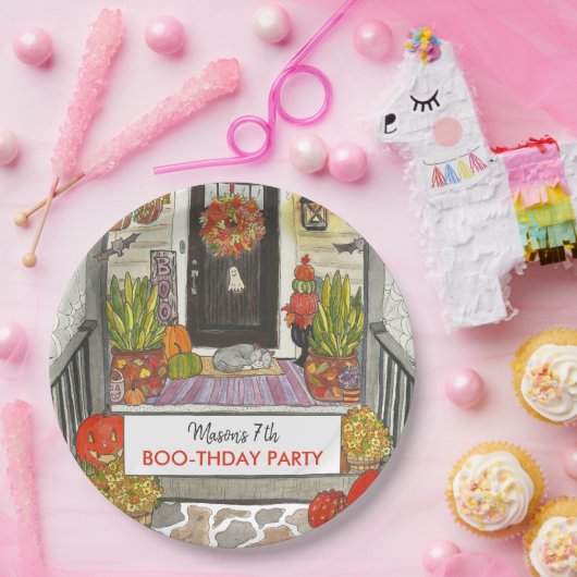 Halloween Geburtstagspapier Pappteller (Party)