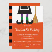 Halloween-Geburtstagsparty Einladung (Vorne/Hinten)