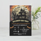 Halloween-Geburtstagsparty Einladung (Stehend Vorderseite)