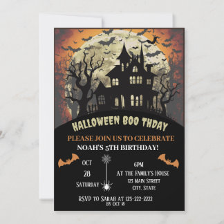 Halloween-Geburtstagsparty Einladung
