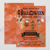 Halloween Geburtstagsparty Einladung (Vorne/Hinten)