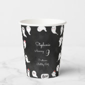 Halloween-Geburtstagsparty mit niedlichen beängsti Pappbecher (Rückseite)