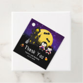 Halloween Geburtstagsparty Vampires Lila Geschenkanhänger (Beispiel)