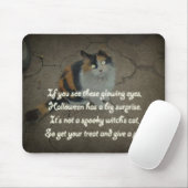 Halloween Gedicht - Calico Cat Mousepad (Mit Mouse)