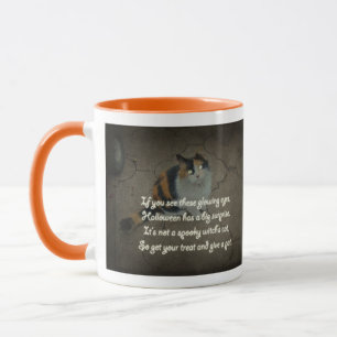 Halloween Gedicht - Calico Cat Tasse