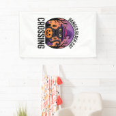 Halloween Gefahr Schwarze Katze Überquerung Banner (Insitu)