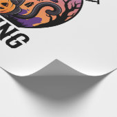 Halloween Gefahr Schwarze Katze Überquerung Geschenkpapier (Ecke)