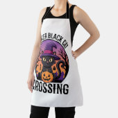 Halloween Gefahr Schwarze Katze Überquerung Schürze (InSitu)