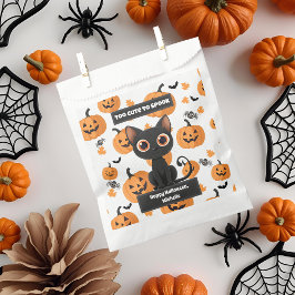 Halloween Gefallen Tasche - Niedliche Schwarze Kat Geschenktütchen