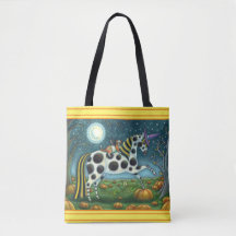 HALLOWEEN GEFLECKTES PONY UND FLEDERMAUS-KATZE Whi
