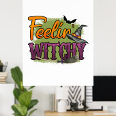 Halloween Gefühl Witchy Geburtstag Poster (Heimbüro)