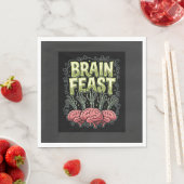 Halloween-Gehirnschmaus Zombie Hände Vektor Design Serviette (Beispiel)