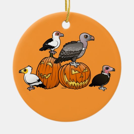 Halloween-Geier Keramik Ornament (Vorne)