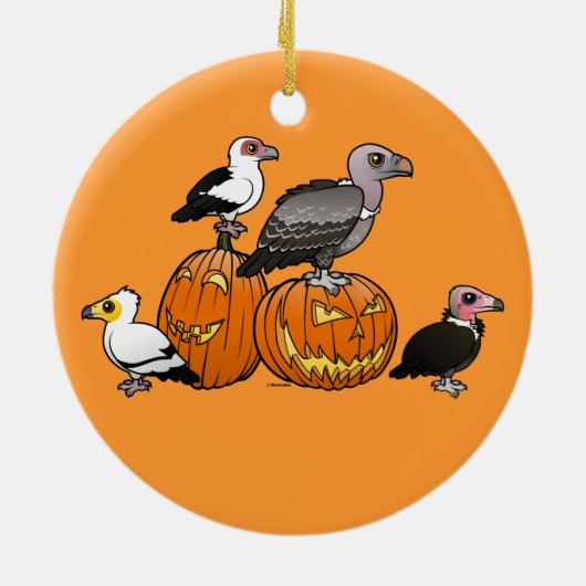 Halloween-Geier Keramik Ornament (Hinten)