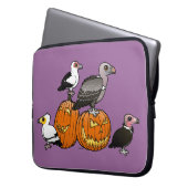Halloween-Geier Laptopschutzhülle (Vorderseite Links)
