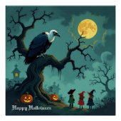 Halloween-Geier Poster (Vorderseite)