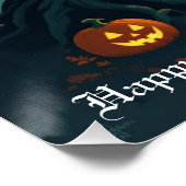 Halloween-Geier Poster (Ecke)