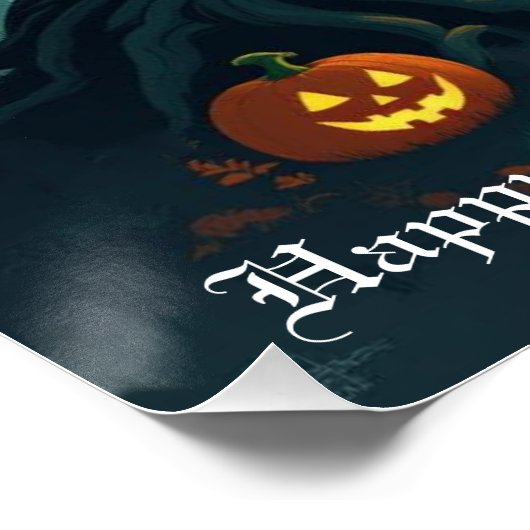 Halloween-Geier Poster (Ecke)