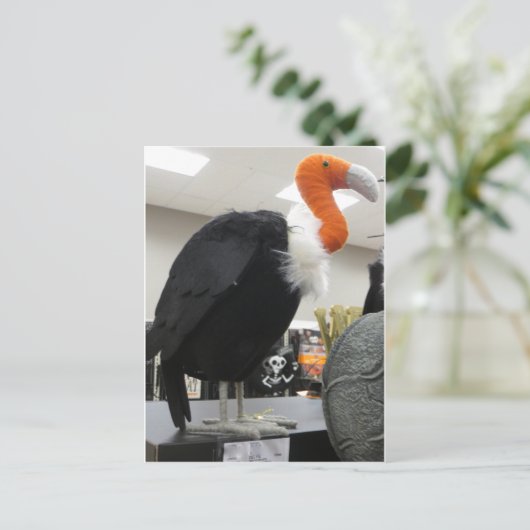 Halloween-Geier Postkarte (Stehend Vorderseite)