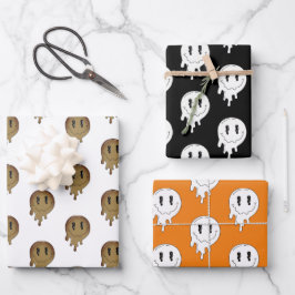 Halloween-Geist ☜ 3 Geschenkpapier Set