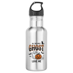 Halloween-Geist Alle Geister lieben mich Lustig Vi Edelstahlflasche
