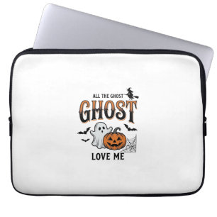 Halloween-Geist Alle Geister lieben mich Lustig Vi Laptopschutzhülle