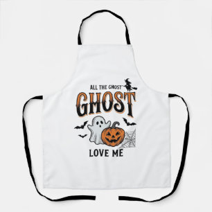 Halloween-Geist Alle Geister lieben mich Lustig Vi Schürze