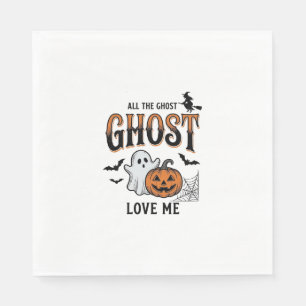 Halloween-Geist Alle Geister lieben mich Lustig Vi Serviette