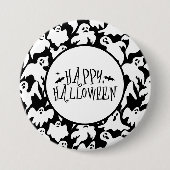 Halloween-Geist-Anstecknadel Button (Vorderseite)