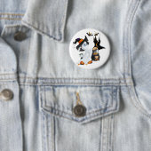 Halloween-Geist-Anstecknadel Button (Beispiel)
