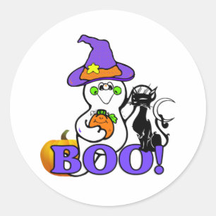 Halloween-Geist-Aufkleber Runder Aufkleber