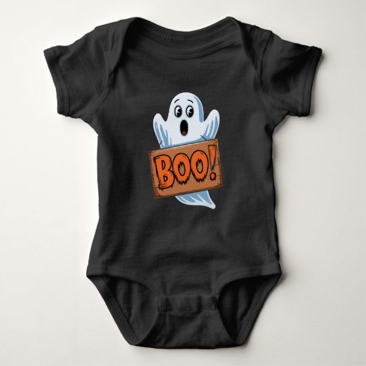 Halloween-Geist Baby Strampler (Vorderseite)