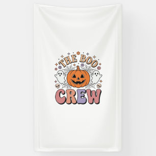 Halloween-Geist Boo Crew Niedlich Gruselig Vintage Banner