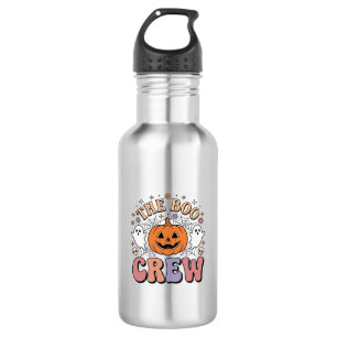 Halloween-Geist Boo Crew Niedlich Gruselig Vintage Edelstahlflasche