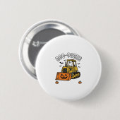 Halloween-Geist Boo Dozer Lustiger Bulldozer_1 Button (Vorne & Hinten)