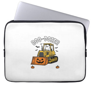 Halloween-Geist Boo Dozer Lustiger Bulldozer_1 Laptopschutzhülle