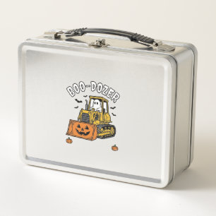 Halloween-Geist Boo Dozer Lustiger Bulldozer_1 Metall Brotdose
