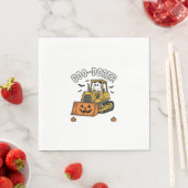 Halloween-Geist Boo Dozer Lustiger Bulldozer_1 Serviette (Beispiel)