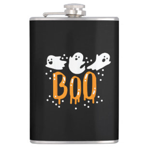 Halloween Geist Boo Süß Flachmann