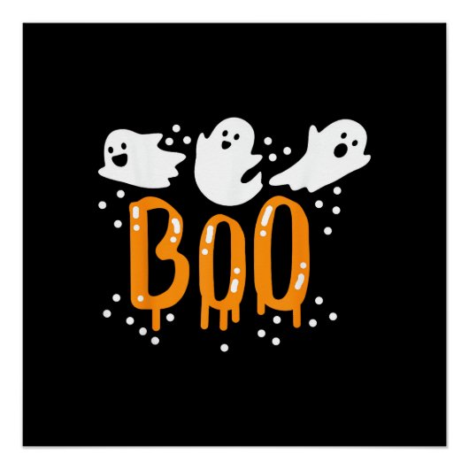 Halloween Geist Boo Süß Poster (Vorderseite)