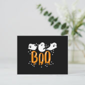 Halloween-Geist Boo Süß Postkarte (Stehend Vorderseite)