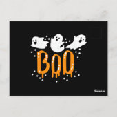 Halloween-Geist Boo Süß Postkarte (Rückseite)