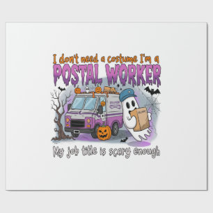 Halloween-Geist,Briefträger Geschenkpapier