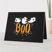 Halloween-Geist Buh Süß Karte (Rückseite)