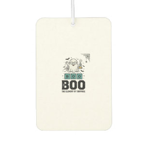 Halloween-Geist Buh Wissenschaft Lustig Vintage_1 Autolufterfrischer