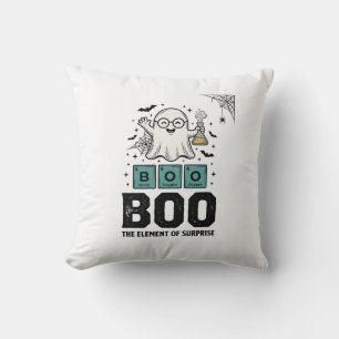Halloween-Geist Buh Wissenschaft Lustig Vintage_1 Kissen